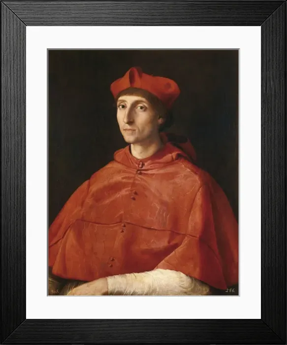 Framed Print : Raphael (1483-1520). Portrait of a Cardinal Framed Print : Raphael (1483-1520). Portrait of a Cardinal