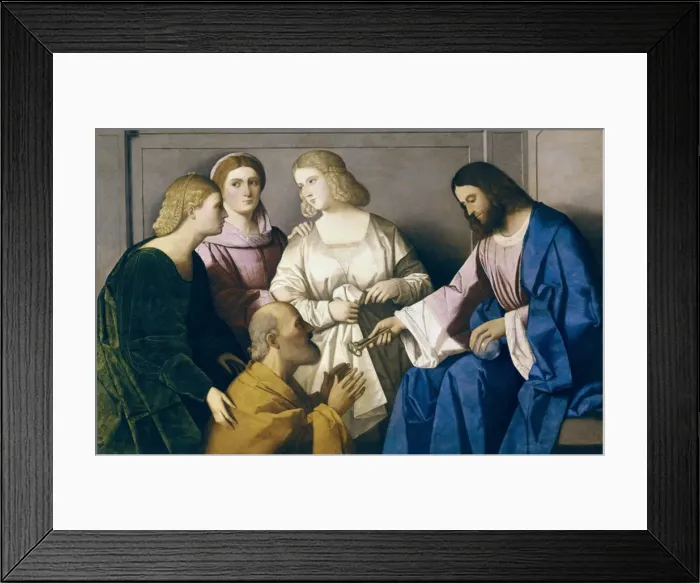 Framed Print : CATENA, Vincenzo (1470-1531). Christ Giving Framed Print : CATENA, Vincenzo (1470-1531). Christ Giving