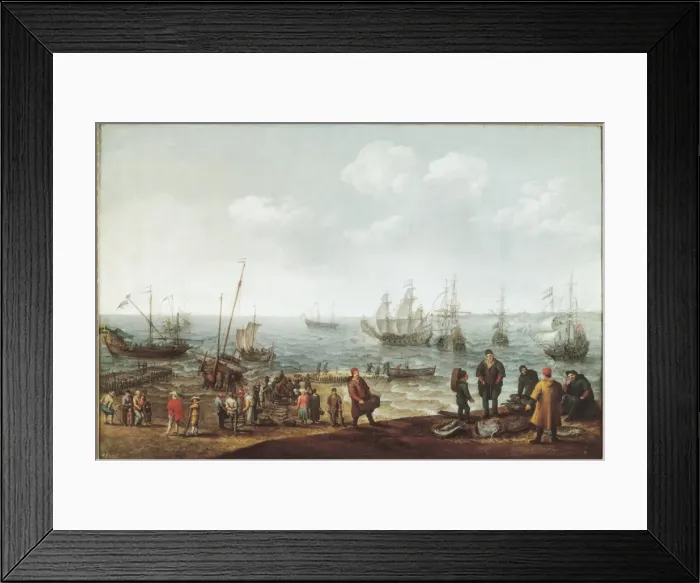 Framed Print : VILLAERTS, Adam (1577-1664). Seascape. 1621 Framed Print : VILLAERTS, Adam (1577-1664). Seascape. 1621