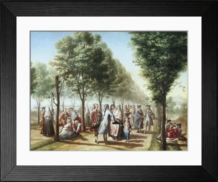 Framed Print : BAYEU Y SUBIAS, Francisco (1734-1795). The Paseo Framed Print : BAYEU Y SUBIAS, Francisco (1734-1795). The Paseo