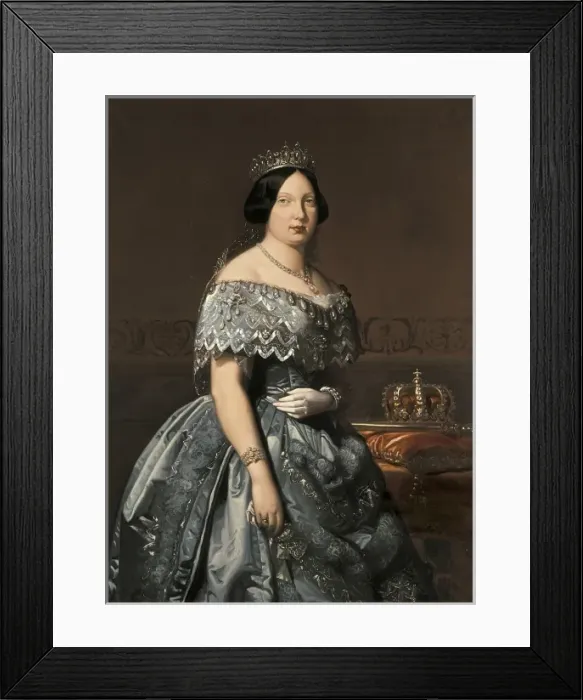 Framed Print : MADRAZO, Federico (1815-1894). Isabella II. Oil Framed Print : MADRAZO, Federico (1815-1894). Isabella II. Oil