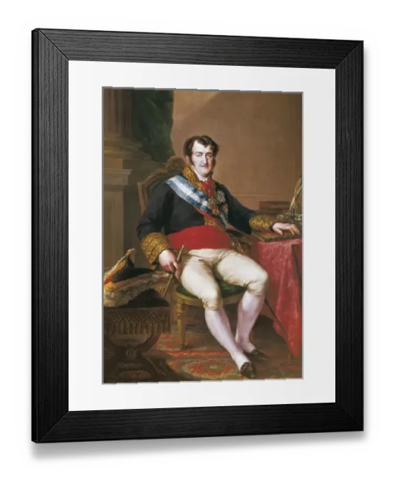 Framed Print : LOPEZ Y PORTAс, Vicente (1772-1850). Fernando Framed Print : LOPEZ Y PORTAс, Vicente (1772-1850). Fernando