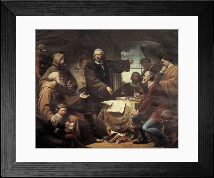 Framed Print : CANO DE LA PEс, Eduardo (1823-1897). Columbus Framed Print : CANO DE LA PEс, Eduardo (1823-1897). Columbus