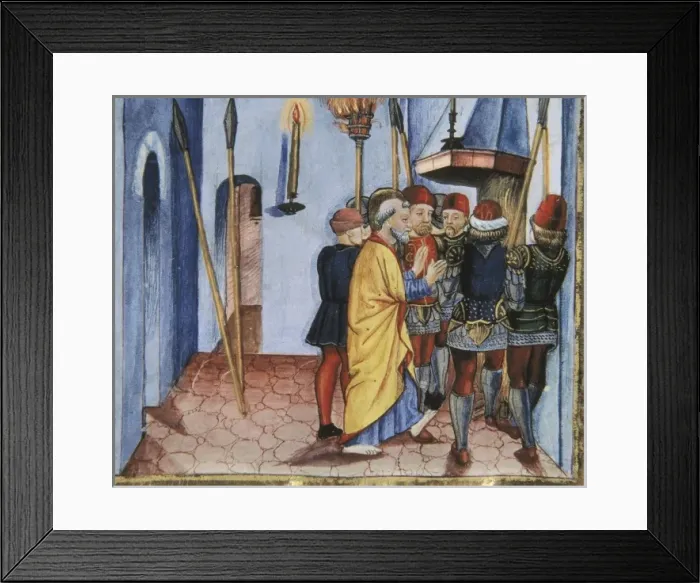 Framed Print : DE PREDIS, Cristoforo (1440-1486). Stories of Framed Print : DE PREDIS, Cristoforo (1440-1486). Stories of