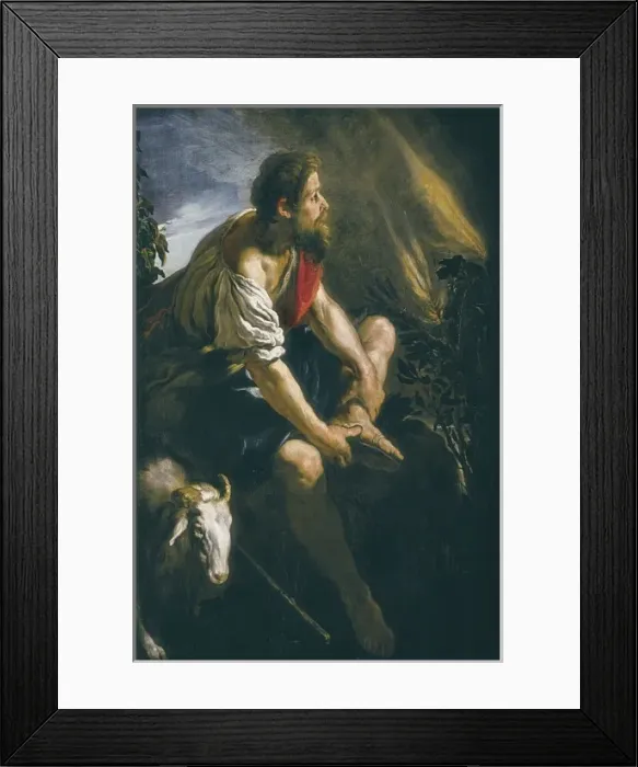 Framed Print : FETTI, Domenico (1588-1623). Moses before Framed Print : FETTI, Domenico (1588-1623). Moses before