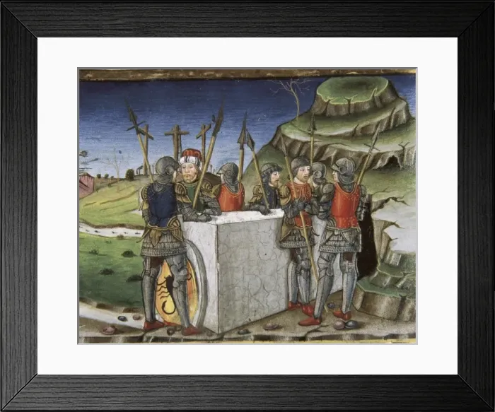 Framed Print : DE PREDIS, Cristoforo (1440-1486). Stories of Framed Print : DE PREDIS, Cristoforo (1440-1486). Stories of
