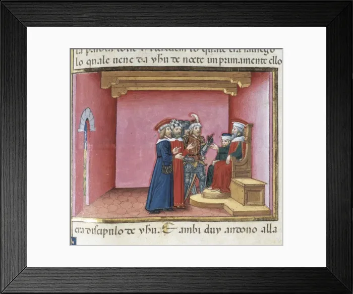 Framed Print : DE PREDIS, Cristoforo (1440-1486). Stories of Framed Print : DE PREDIS, Cristoforo (1440-1486). Stories of