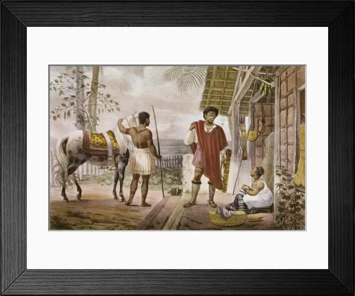 Framed Print : DEBRET, Jean Baptiste (1768-1848). A Colourful Framed Print : DEBRET, Jean Baptiste (1768-1848). A Colourful