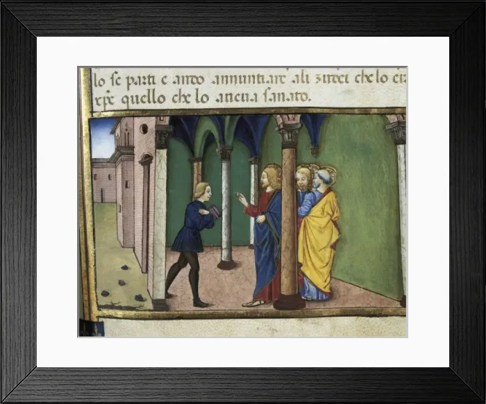 Framed Print : DE PREDIS, Cristoforo (1440-1486). Stories of Framed Print : DE PREDIS, Cristoforo (1440-1486). Stories of