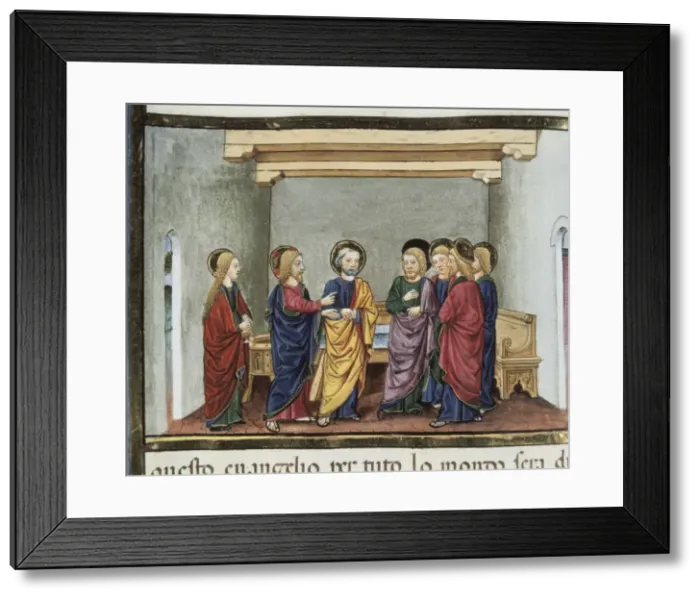 Framed Print : DE PREDIS, Cristoforo (1440-1486). Stories of Framed Print : DE PREDIS, Cristoforo (1440-1486). Stories of
