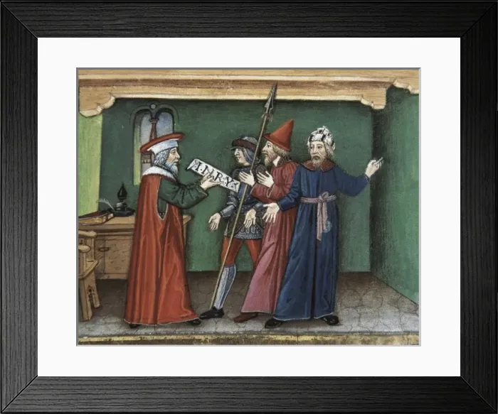 Framed Print : DE PREDIS, Cristoforo (1440-1486). Stories of Framed Print : DE PREDIS, Cristoforo (1440-1486). Stories of