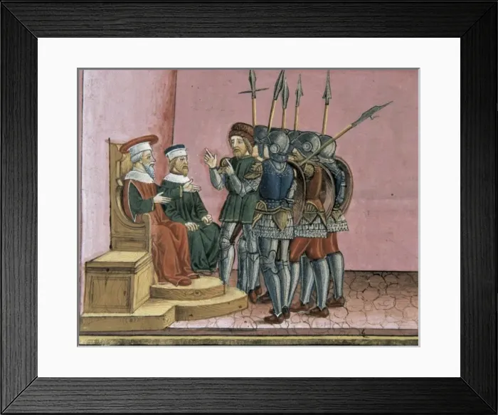 Framed Print : DE PREDIS, Cristoforo (1440-1486). Stories of Framed Print : DE PREDIS, Cristoforo (1440-1486). Stories of