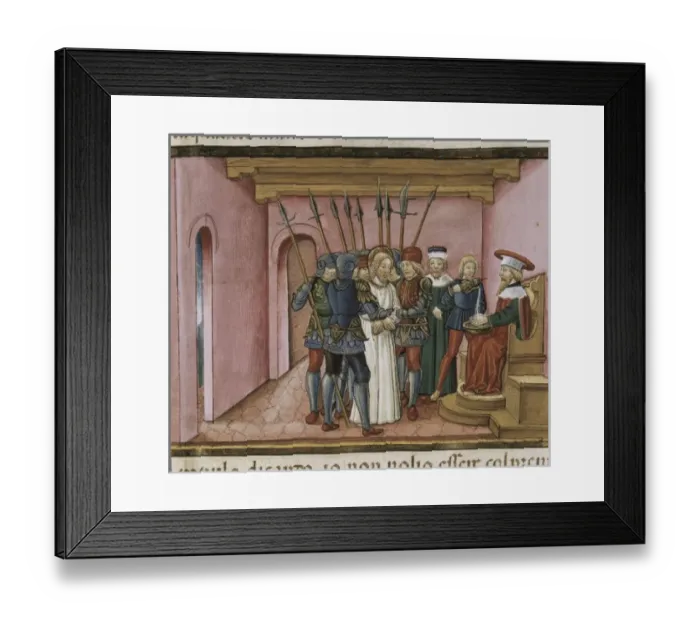 Framed Print : DE PREDIS, Cristoforo (1440-1486). Stories of Framed Print : DE PREDIS, Cristoforo (1440-1486). Stories of