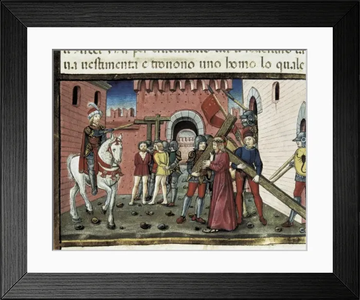 Framed Print : DE PREDIS, Cristoforo (1440-1486). Stories of Framed Print : DE PREDIS, Cristoforo (1440-1486). Stories of