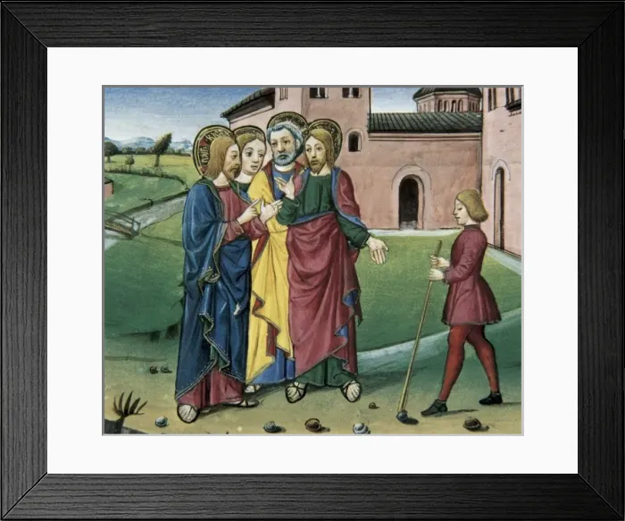 Framed Print : DE PREDIS, Cristoforo (1440-1486). Stories of Framed Print : DE PREDIS, Cristoforo (1440-1486). Stories of