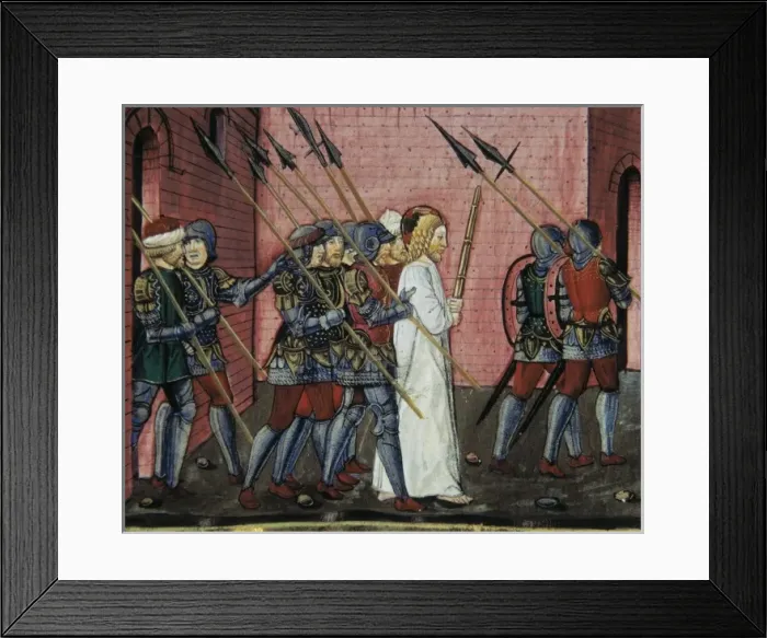 Framed Print : DE PREDIS, Cristoforo (1440-1486). Stories of Framed Print : DE PREDIS, Cristoforo (1440-1486). Stories of
