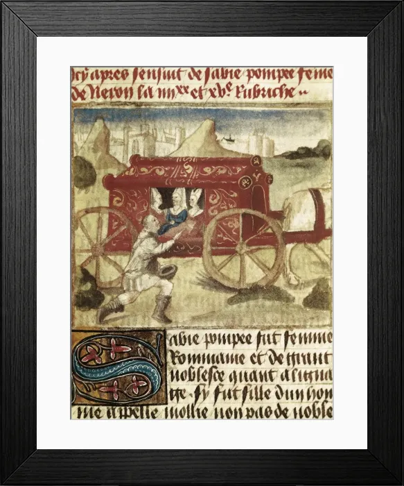 Framed Print : Illustration of the chapter XCV of the book On Framed Print : Illustration of the chapter XCV of the book On