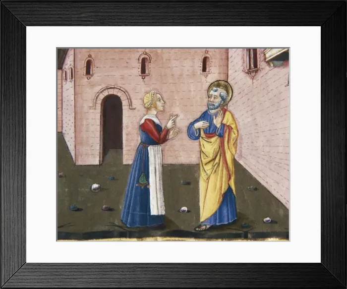 Framed Print : DE PREDIS, Cristoforo (1440-1486). Stories of Framed Print : DE PREDIS, Cristoforo (1440-1486). Stories of