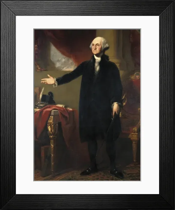 Framed Print : HEALY, George (1813-1894). George Washington Framed Print : HEALY, George (1813-1894). George Washington