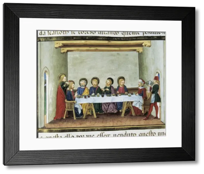 Framed Print : DE PREDIS, Cristoforo (1440-1486). Stories of Framed Print : DE PREDIS, Cristoforo (1440-1486). Stories of