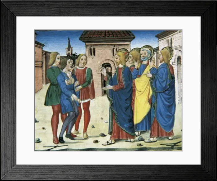 Framed Print : DE PREDIS, Cristoforo (1440-1486). Stories of Framed Print : DE PREDIS, Cristoforo (1440-1486). Stories of