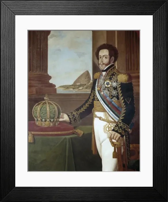 Framed Print : SILVA, Henrique Jose da (1772-1834). Pedro I Framed Print : SILVA, Henrique Jose da (1772-1834). Pedro I