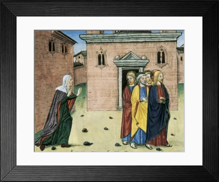 Framed Print : DE PREDIS, Cristoforo (1440-1486). Stories of Framed Print : DE PREDIS, Cristoforo (1440-1486). Stories of