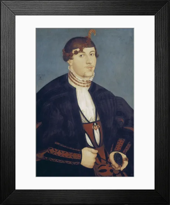 Framed Print : Cranach, Lucas, the Elder (1472-1553). Portrait Framed Print : Cranach, Lucas, the Elder (1472-1553). Portrait