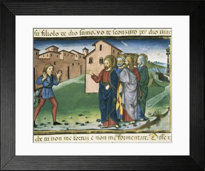 Framed Print : DE PREDIS, Cristoforo (1440-1486). Stories of Framed Print : DE PREDIS, Cristoforo (1440-1486). Stories of