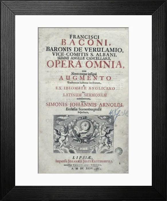 Framed Print : BACON, Francis (1561-1626). English politician Framed Print : BACON, Francis (1561-1626). English politician