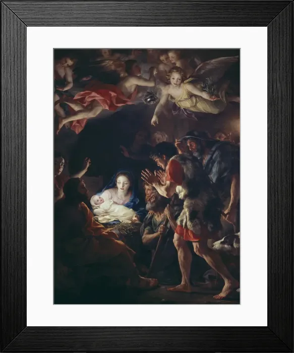 Framed Print : MENGS, Anton Raphael (1728-1779). The Adoration Framed Print : MENGS, Anton Raphael (1728-1779). The Adoration