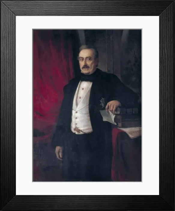 Framed Print : MARTI i ALSINA, Ramon (1826-1894). Bonaventura Framed Print : MARTI i ALSINA, Ramon (1826-1894). Bonaventura