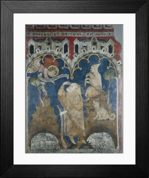 Framed Print : OLITE, Second Master of (14th c. ). The Annunciation Framed Print : OLITE, Second Master of (14th c. ). The Annunciation