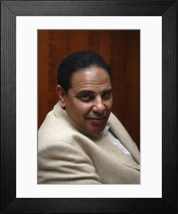 Framed Print : AL-ASWANY, Alaa (1957). Egipcian writer. Portrait Framed Print : AL-ASWANY, Alaa (1957). Egipcian writer. Portrait