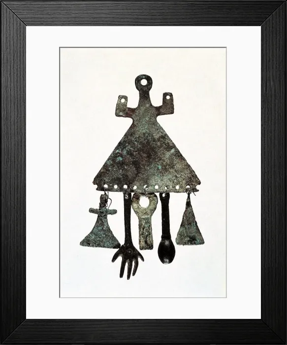 Framed Print : Amulet. From Arca de l Espina. Bronze Age. Decorative Arts Framed Print : Amulet. From Arca de l Espina. Bronze Age. Decorative Arts