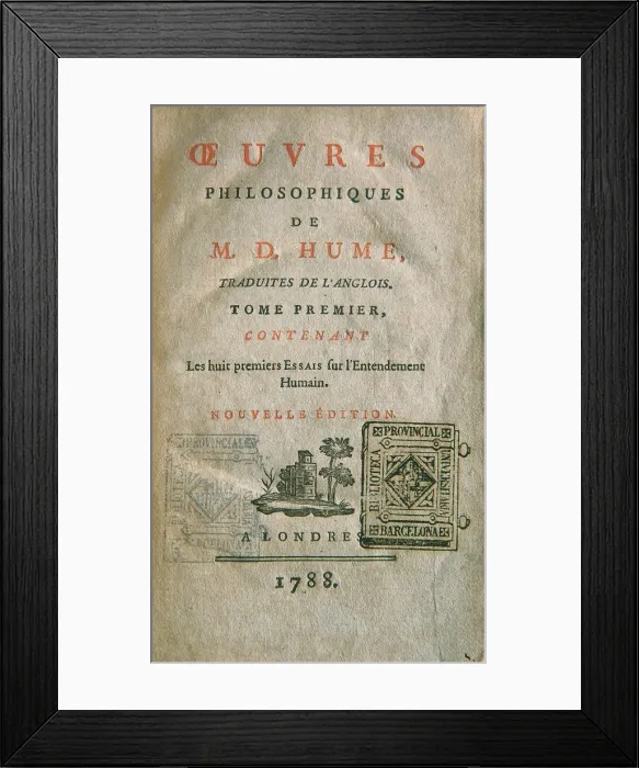 Framed Print : HUME, David (1711-1776) Framed Print : HUME, David (1711-1776)