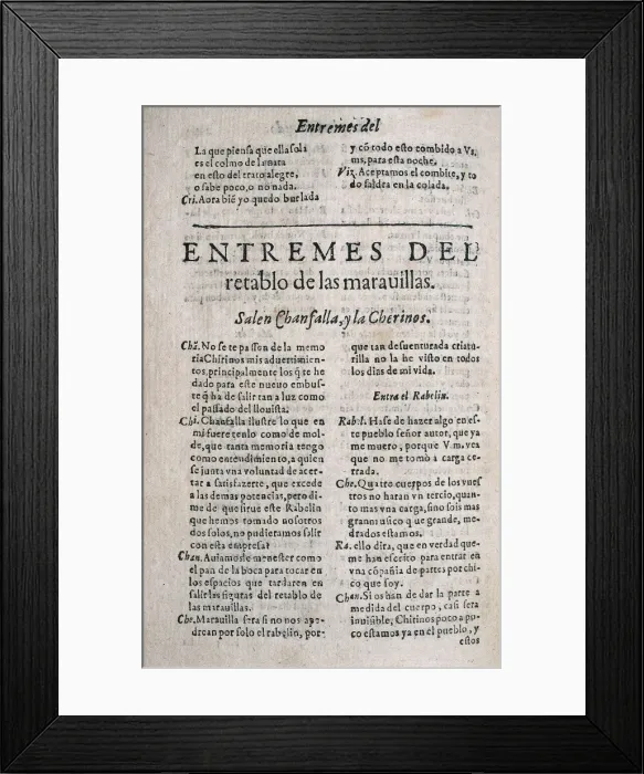 Framed Print : Cervantes Saavedra, Miguel De Framed Print : Cervantes Saavedra, Miguel De