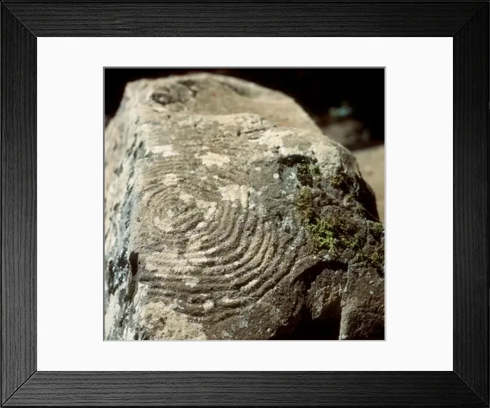 Framed Print : Petroglyph with geometric motifs Framed Print : Petroglyph with geometric motifs