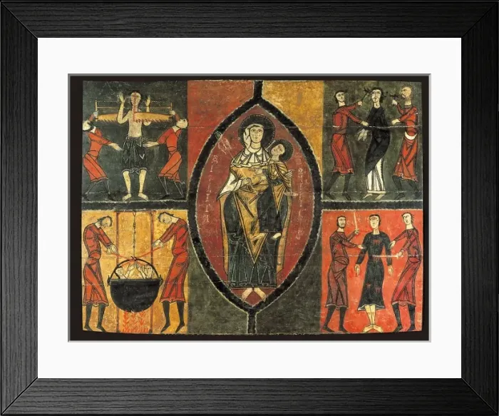 Framed Print : Altar frontal from Durro Framed Print : Altar frontal from Durro