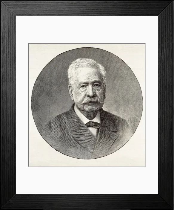 Framed Print : Lesseps, Ferdinand, vicomte de (1805-1894) Framed Print : Lesseps, Ferdinand, vicomte de (1805-1894)