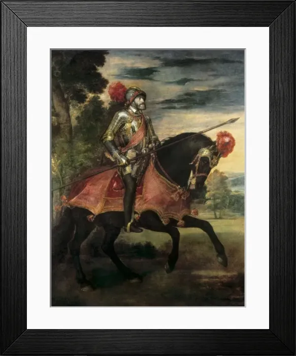Framed Print : Emperor Charles V on horseback Framed Print : Emperor Charles V on horseback