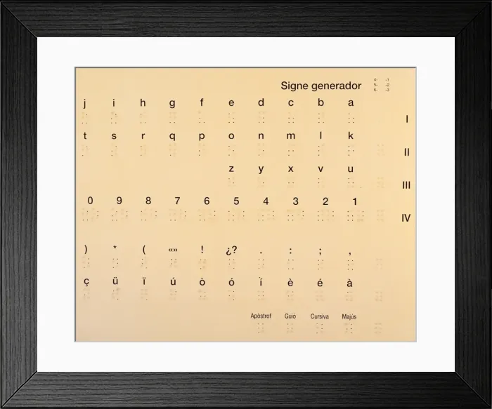 Framed Print : BRAILLE, Louis (1809-1852) Framed Print : BRAILLE, Louis (1809-1852)