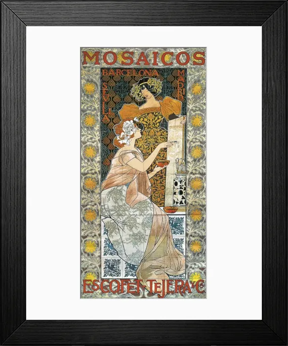 Framed Print : RIQUER, Alexandre de (1856-1920) Framed Print : RIQUER, Alexandre de (1856-1920)