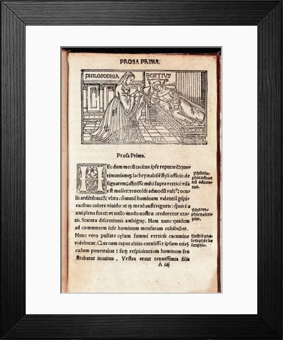 Framed Print : BOETHIUS, Anicius Manlius Severinus (480-524) Framed Print : BOETHIUS, Anicius Manlius Severinus (480-524)