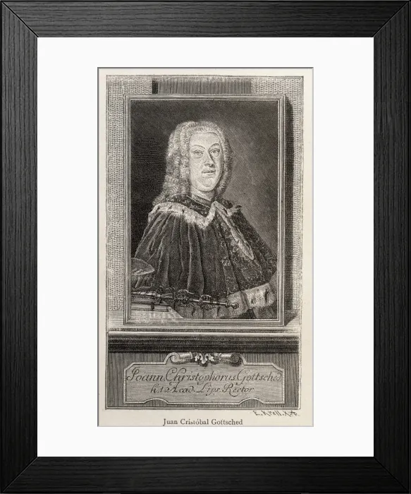 Framed Print : GOTTSCHED, Johann Christoph (1700-1766) Framed Print : GOTTSCHED, Johann Christoph (1700-1766)