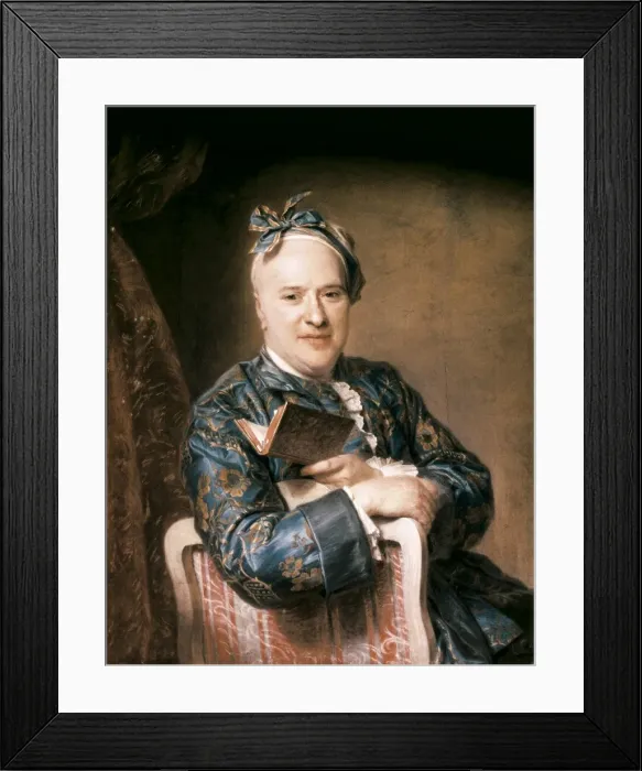 Framed Print : LA TOUR, Maurice Quentin de (1704-1788) Framed Print : LA TOUR, Maurice Quentin de (1704-1788)