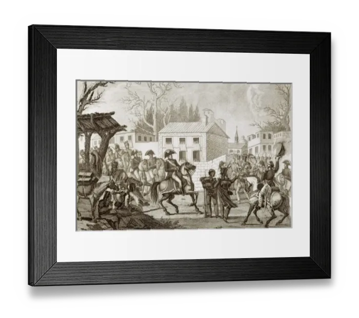 Framed Print : Spain. Liberal Triennium. Arrival of the Duke of Angouleme Framed Print : Spain. Liberal Triennium. Arrival of the Duke of Angouleme