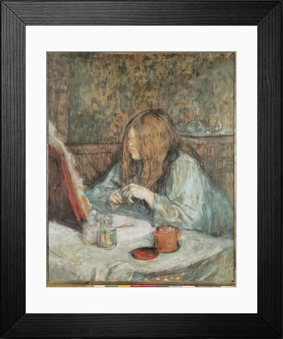 Framed Print : Madame Poupoule at her Toilet Framed Print : Madame Poupoule at her Toilet