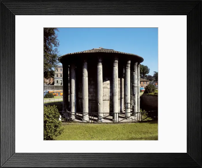 Framed Print : ITALY. Rome. Forum Boarium. Temple of Vesta. Roman art. Republican period. Architecture Framed Print : ITALY. Rome. Forum Boarium. Temple of Vesta. Roman art. Republican period. Architecture