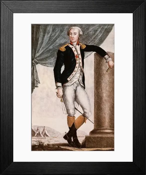 Framed Print : Lafayette, Marie Joseph Gilbert Motie Motier, marquis de (17 Framed Print : Lafayette, Marie Joseph Gilbert Motie Motier, marquis de (17
